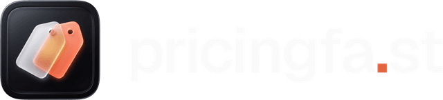 PricingFast logo on dark